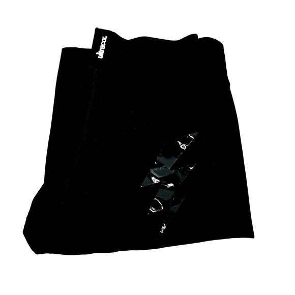 Ultracor Leggings Womens Small Black Lightning Bolt Gym Yoga 28" Inseam - Picture 1 of 8